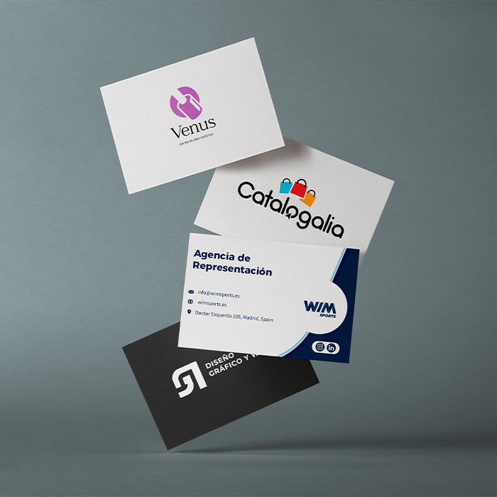 Tarjetas de visita de diferentes marcas